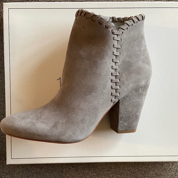 SUEDE GREY BOOTIE - Picture 1 of 5